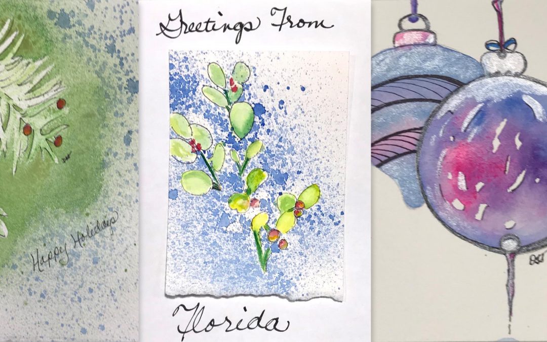 Watercolor Holiday Cards and More