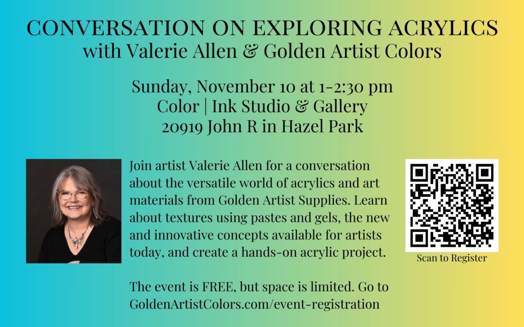 Conversation on Exploring Acrylics | Sunday, November 10