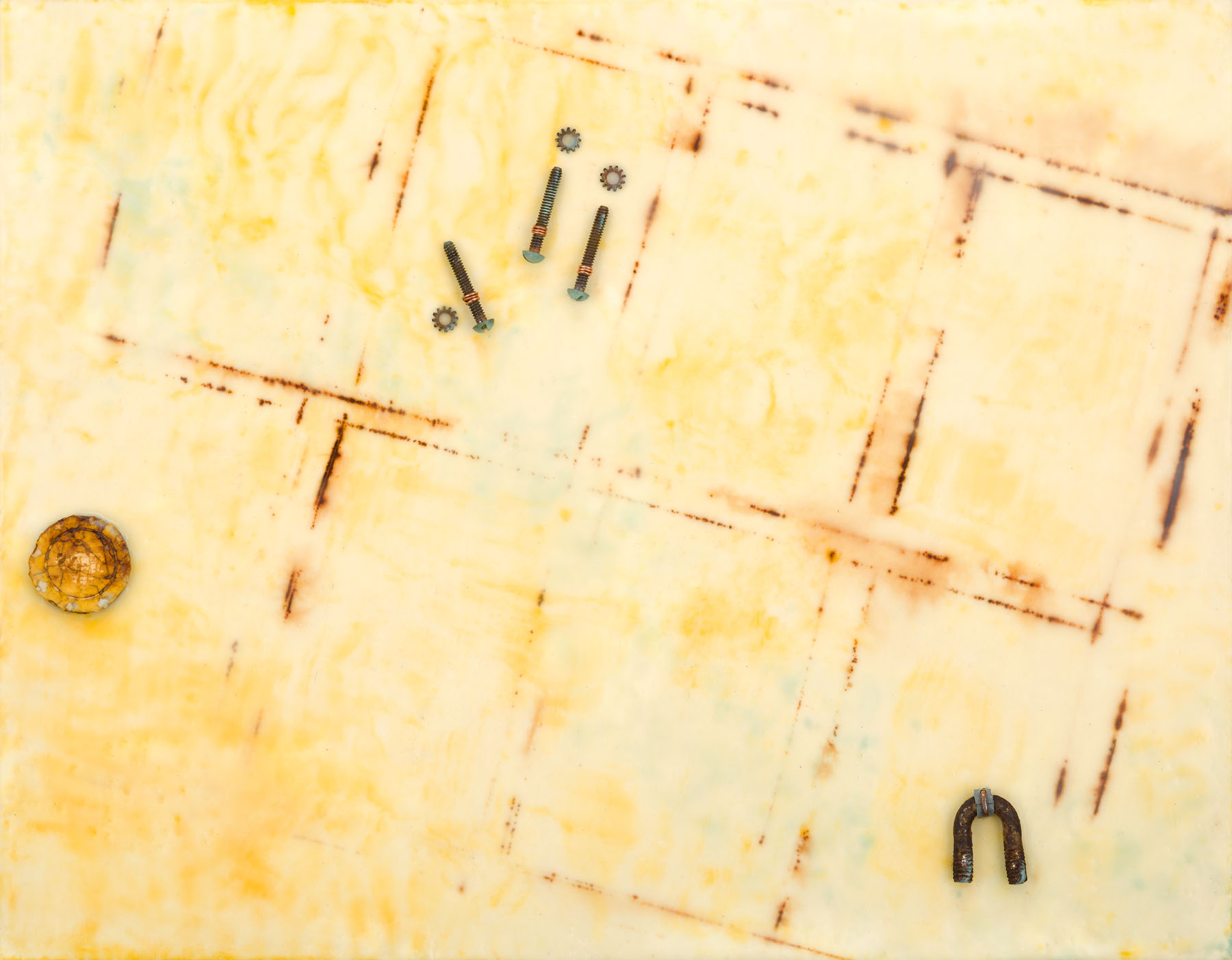Found Objects With Encaustic | Friday, August 22