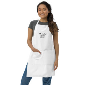 White Artist Apron